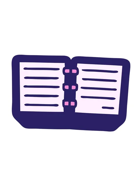 Jiggle and pause animation of cute cartoon of a stack of diaries Stock Footage 324427132