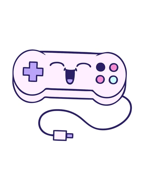 Jiggle and pause animation of cute cartoon of a game controller Stock Footage 324469314