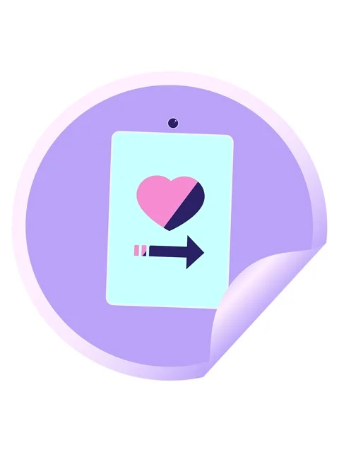 Jiggle and pause animation of dating app on cell phone graphic vector illus.. Stock Footage 324175716
