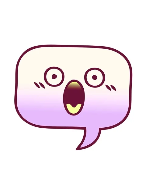 Jiggle and pause animation of gradient shaded cartoon of a speech bubble in.. Stock Footage 323596142