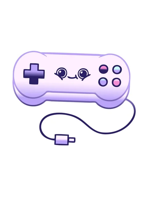 Jiggle and pause animation of gradient shaded drawing of a game controller Stock Footage 324110339