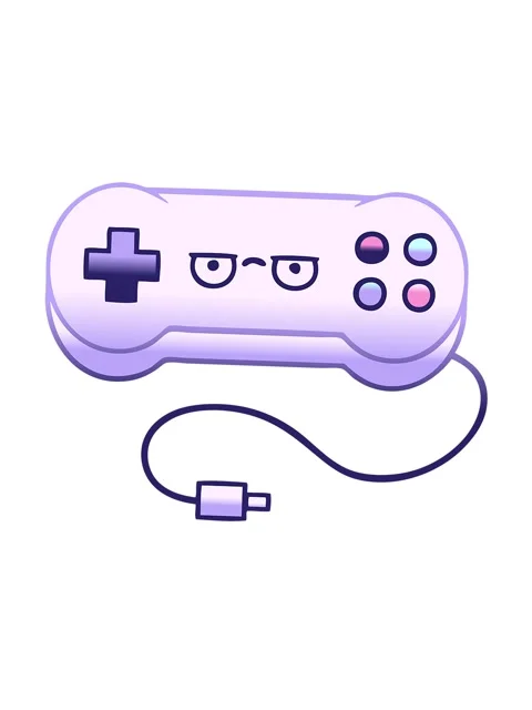 Jiggle and pause animation of gradient shaded illustration of a game controll Stock Footage 324148681
