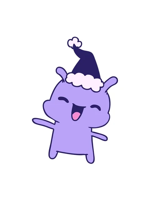 Jiggle and pause animation of hand drawn cartoon of kawaii alien Stock Footage 324229611