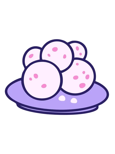 Jiggle and pause animation of pao de queijo brazillian cheese bread on plat.. Vídeos de archivo 324417125