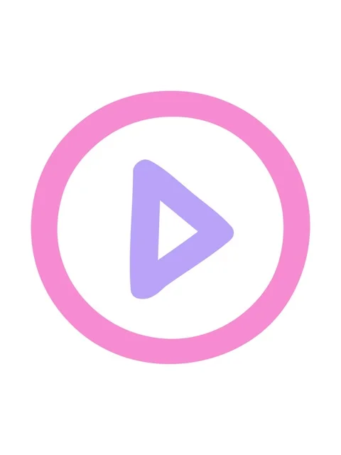 Jiggle and pause animation of play image Stock Footage 324276815