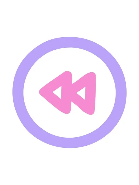 Jiggle and pause animation of rewind button symbol icon Stock Footage 324419370