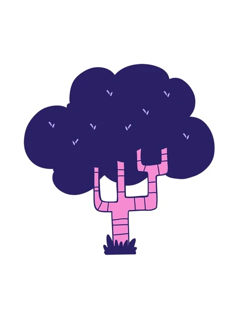 Jiggle motion animation of apple tree illustration Stock Footage 324459718