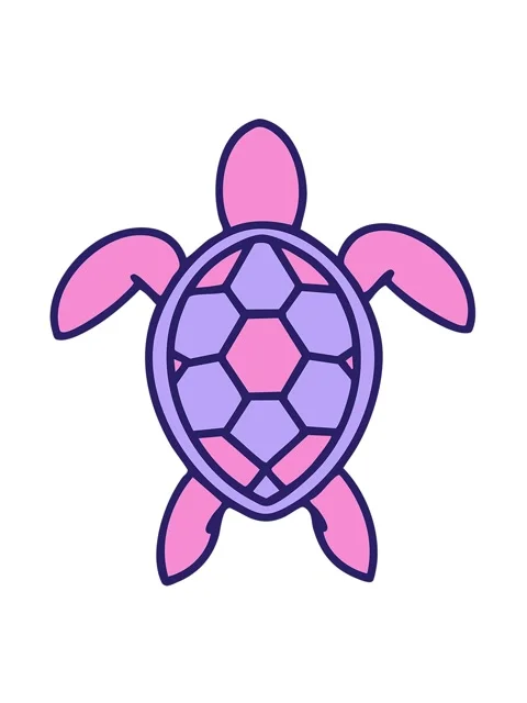 Jiggle motion animation of brazilian turtle shown from above drawing Stock Footage 324362193