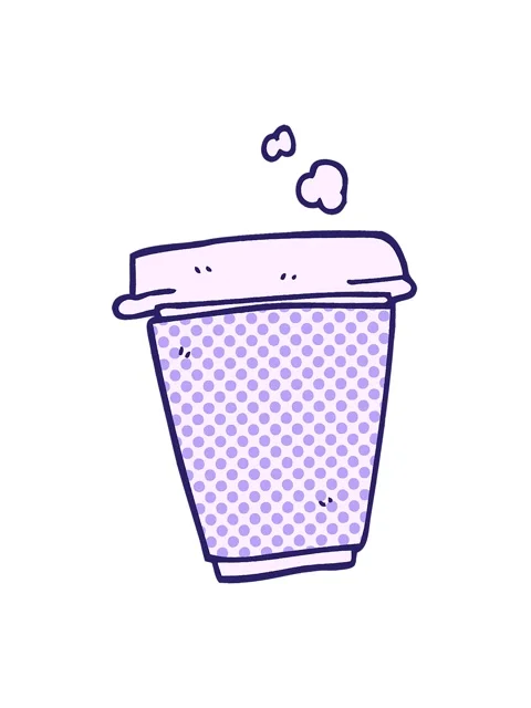 Jiggle motion animation of cartoon doodle coffee cup Stock Footage 324135663