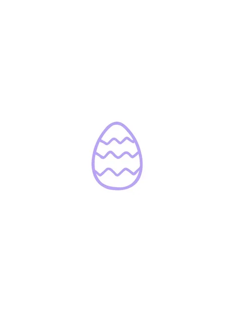 Jiggle motion animation of cartoon painted easter egg icon Stock Footage 324162473