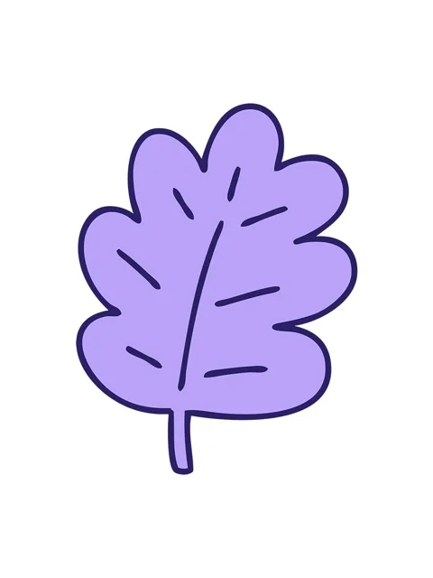 Jiggle motion animation of cartoon of a simple yet magnificent leaf Video stock 324070482