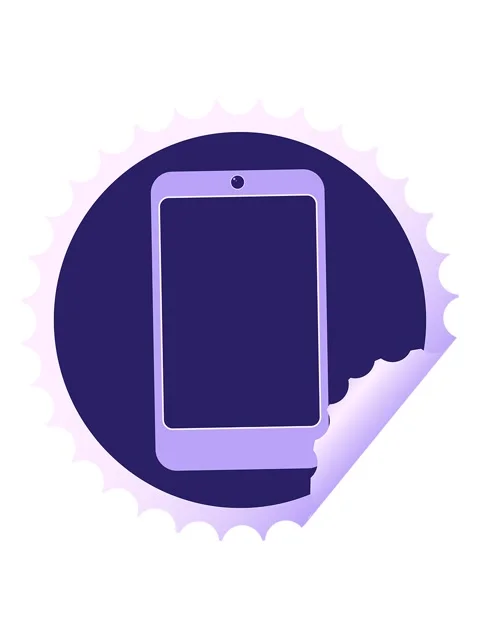 Jiggle motion animation of cell phone graphic vector illustration round sti.. Stock Footage 324233742