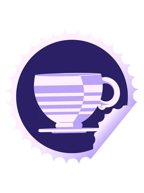 Jiggle motion animation of coffee cup graphic vector illustration round sti.. Stock Footage 324477953