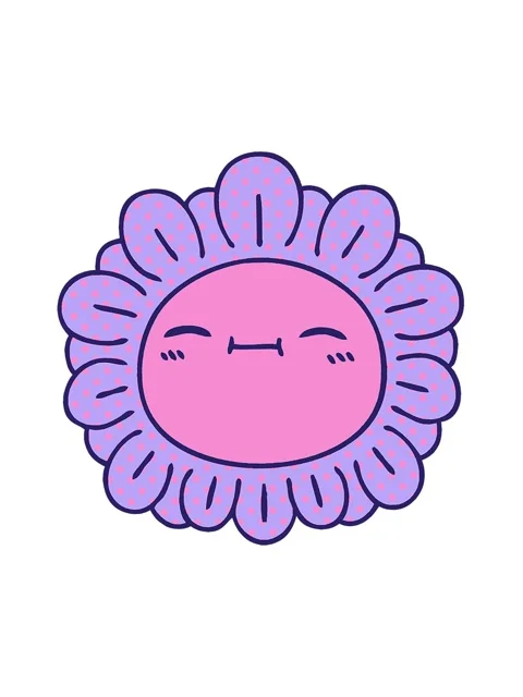 Jiggle motion animation of comic book style quirky cartoon flower Stock Footage 324233602