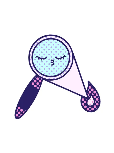 Jiggle motion animation of comic book style cartoon of a magnifying glass Stock Footage 324424039