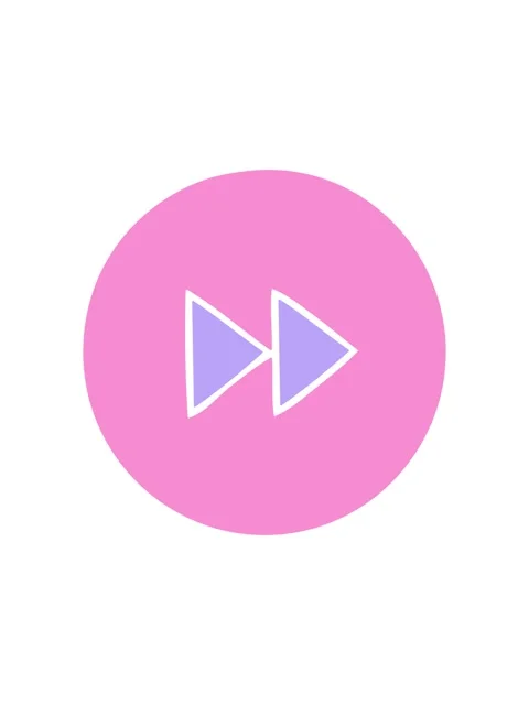 Jiggle motion animation of flat symbol of a fast forward button icon Stock Footage 324041692