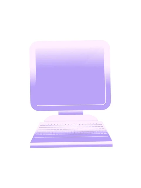 Jiggle motion animation of illustration of a computer in flat colour Stock Footage 324246217