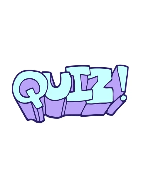Jiggle motion animation of quiz text Stock Footage 324096563