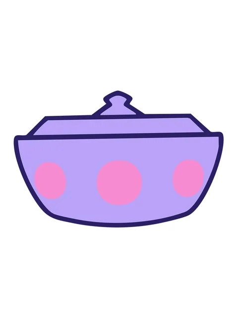 Jiggle motion animation of a traditional pattern japanese ceramic cooking bow 스톡 동영상 324088344