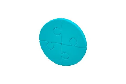 Jigsaw circle Stock Illustration