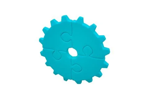 Jigsaw circle Stock Illustration