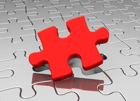 The jigsaw Stock Illustration