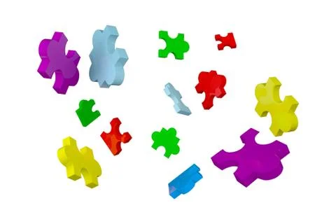 Jigsaw pieces 스톡 일러스트