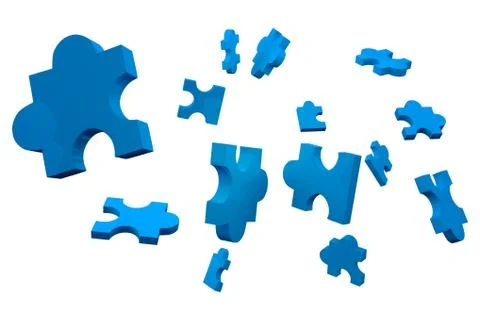 Jigsaw pieces 스톡 일러스트