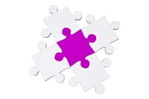 Jigsaw pieces Illustrazione stock