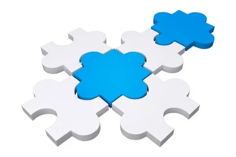 Jigsaw pieces Illustrazione stock