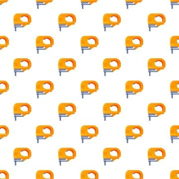 Jigsaw power tool seamless pattern background Stock Illustration
