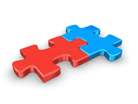 Jigsaw puzzle 3d Stock Illustration