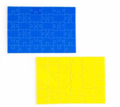 Jigsaw puzzle background Illustrazione stock