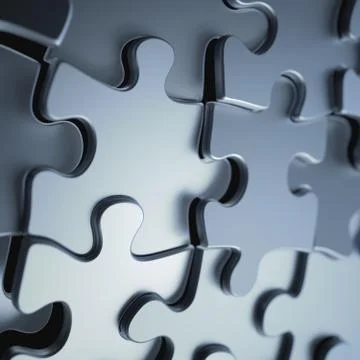 Jigsaw Puzzle Background Stock Illustration