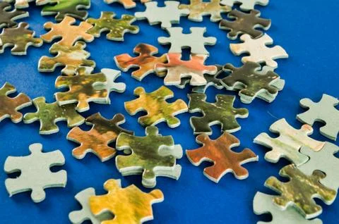Jigsaw puzzle Background Stock Photos