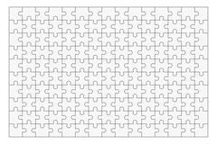 Jigsaw puzzle blank 6x8 elements, fourty-eight vector pieces