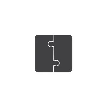 Jigsaw puzzle blank vector pieces Stock Illustration