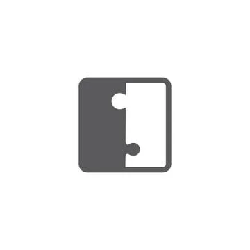 Jigsaw puzzle blank vector pieces Stock Illustration