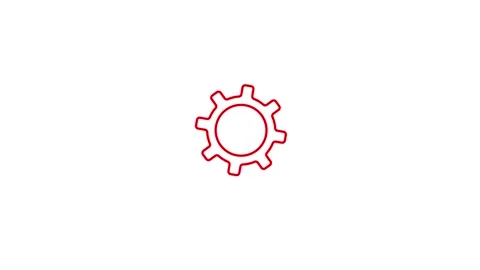 Jigsaw puzzle with cogwheel. Vector icon animation. The background is entir.. Stock Footage 305009166