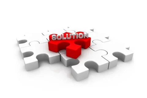 Jigsaw puzzle concept. Stock Illustration