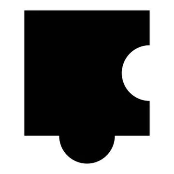 Jigsaw puzzle icon. flat illustration of jigsaw puzzle icon for web Stock Illustration