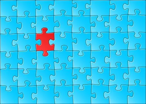 Jigsaw puzzle Stock Illustration