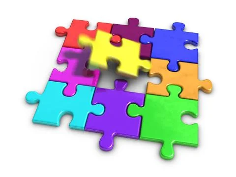 Jigsaw puzzle Stock Illustration