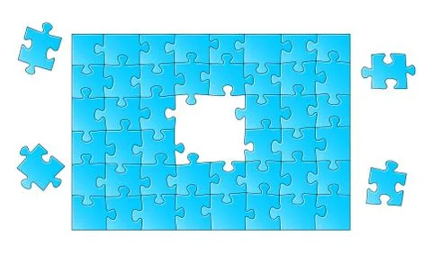 Jigsaw puzzle Stock Illustration