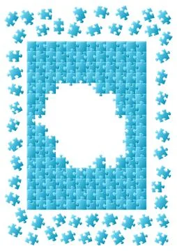 Jigsaw puzzle Stock Illustration