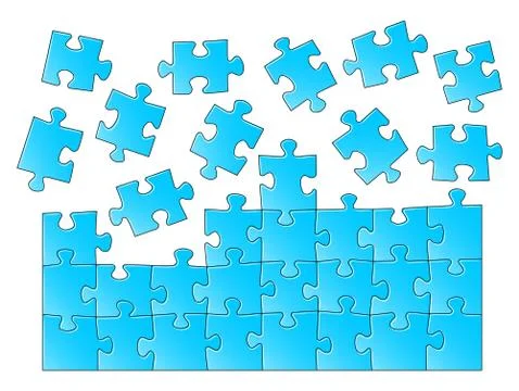 Jigsaw puzzle Stock Illustration