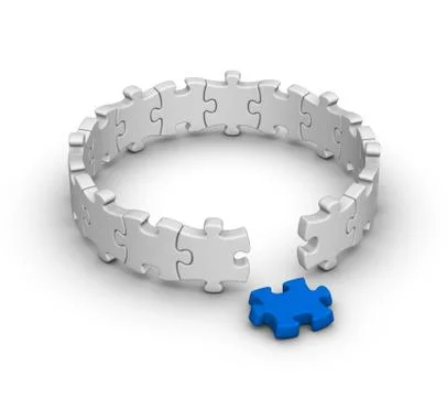 Jigsaw puzzle 库存插图