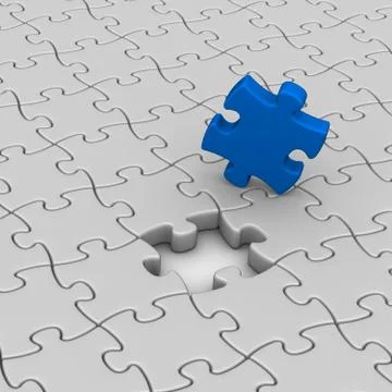 Jigsaw puzzle 库存插图