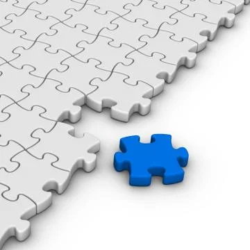 Jigsaw puzzle 库存插图