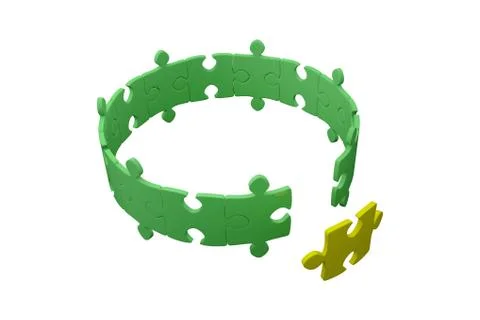 Jigsaw puzzle Illustrazione stock